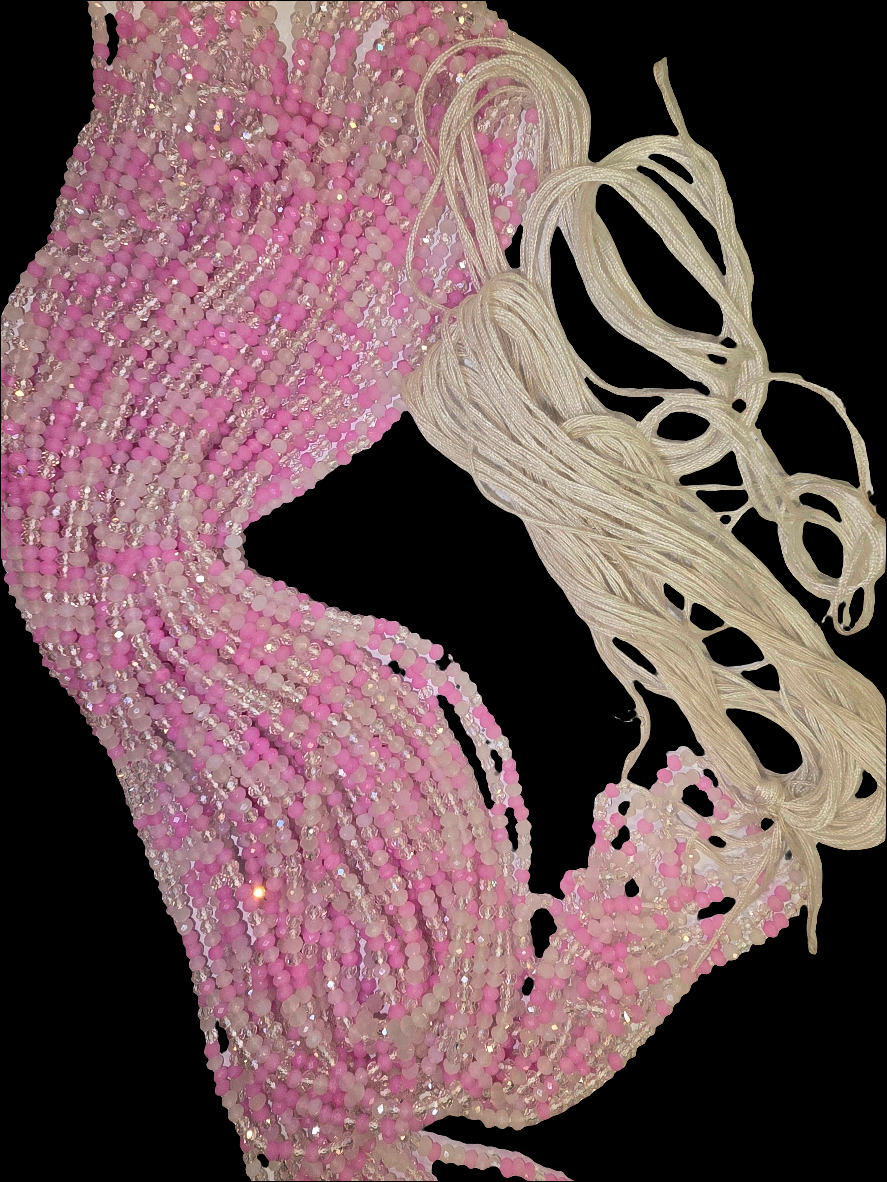 Breast Cancer Awareness Waist Beads