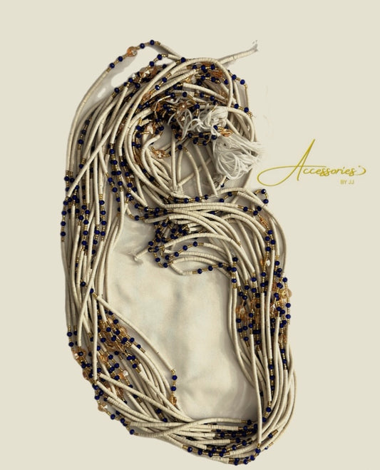 White Sky Waist Beads