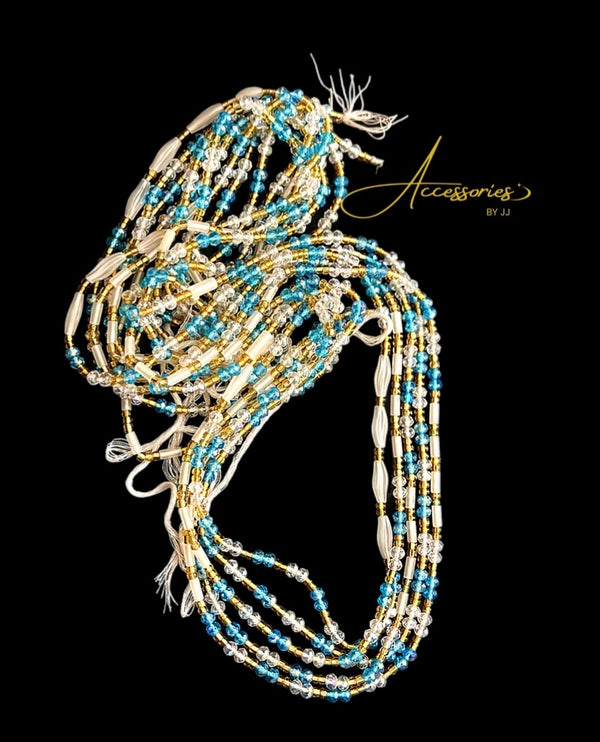 Blue Water Vibes Waist Bead