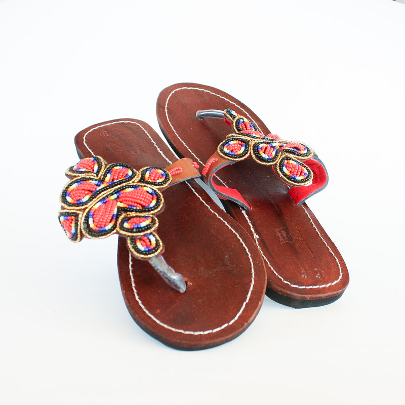 Native African Beaded Sandals