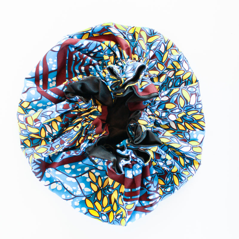 The Ghana Ankara Hair Bonnets