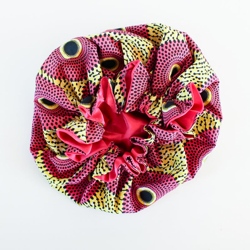 The Ghana Ankara Hair Bonnets