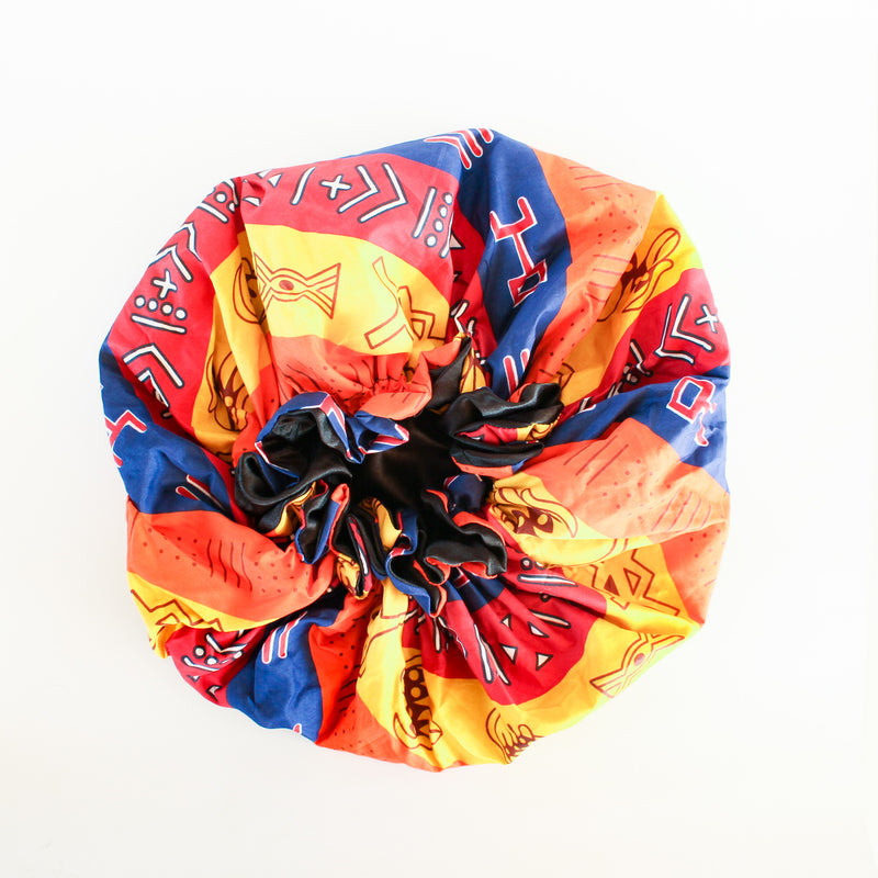 The Ghana Ankara Hair Bonnets