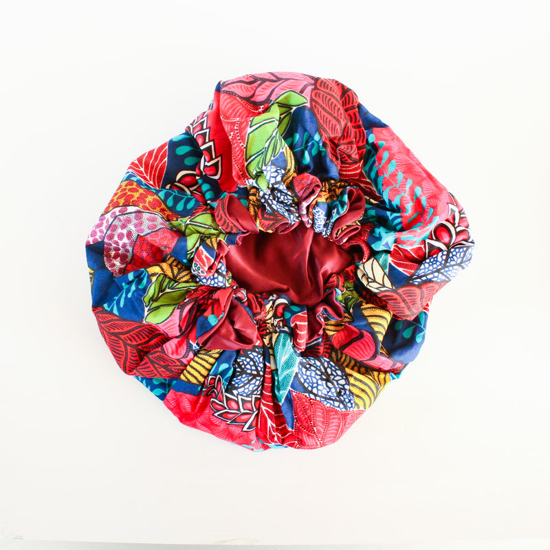 The Ghana Ankara Hair Bonnets