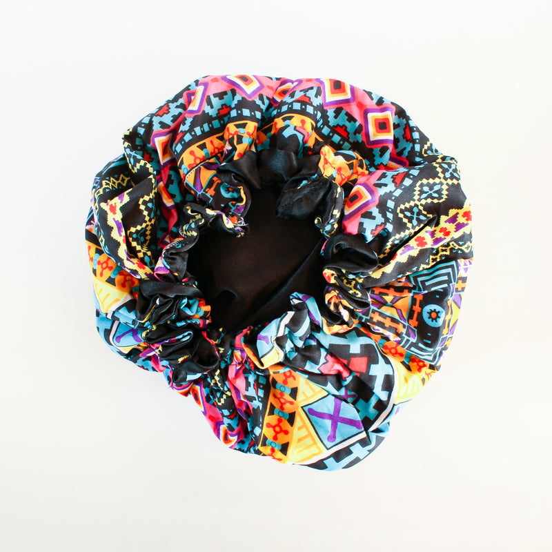 The Ghana Ankara Hair Bonnets