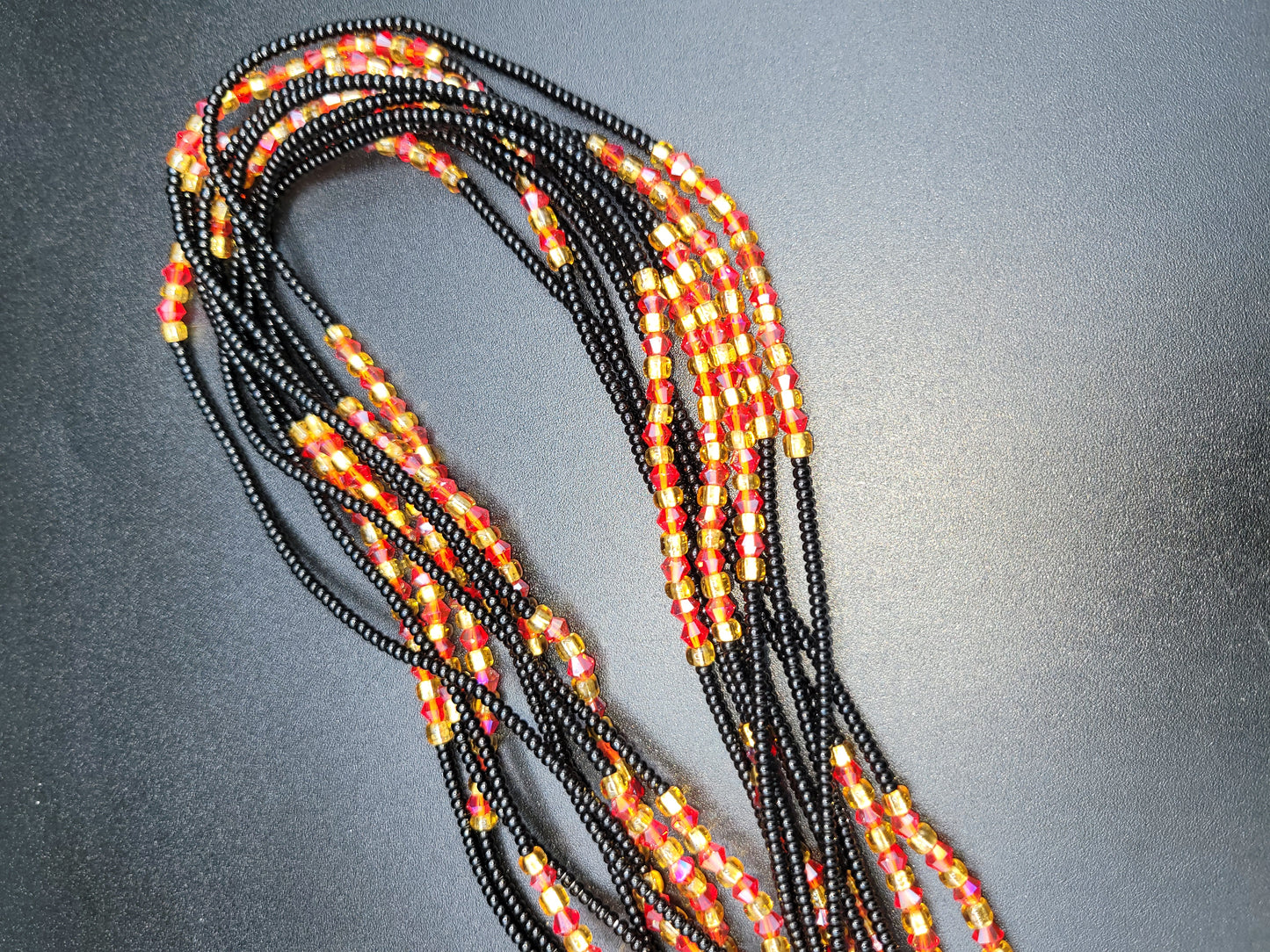 Black Royalty Waist Bead