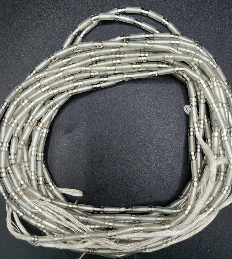 Silver Glow Waist Bead